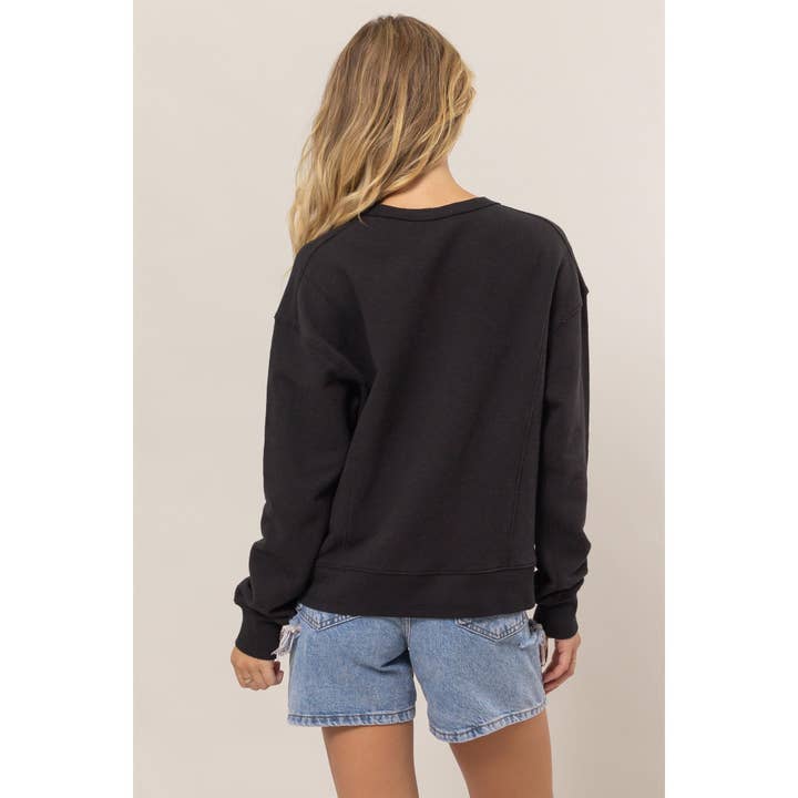 Double Zero - Wholesale Sweatshirt - Women's - Seam Detail Sweatshirt10