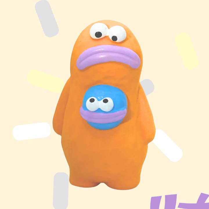 Attitude*2 Natural Latex Squeaky Dog Toy for wholesale by Unity Co