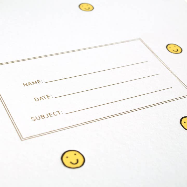 Shorthand Press - Vendita all'ingrosso Quaderni - Taccuino Lefty Standard - Faccina sorridente2