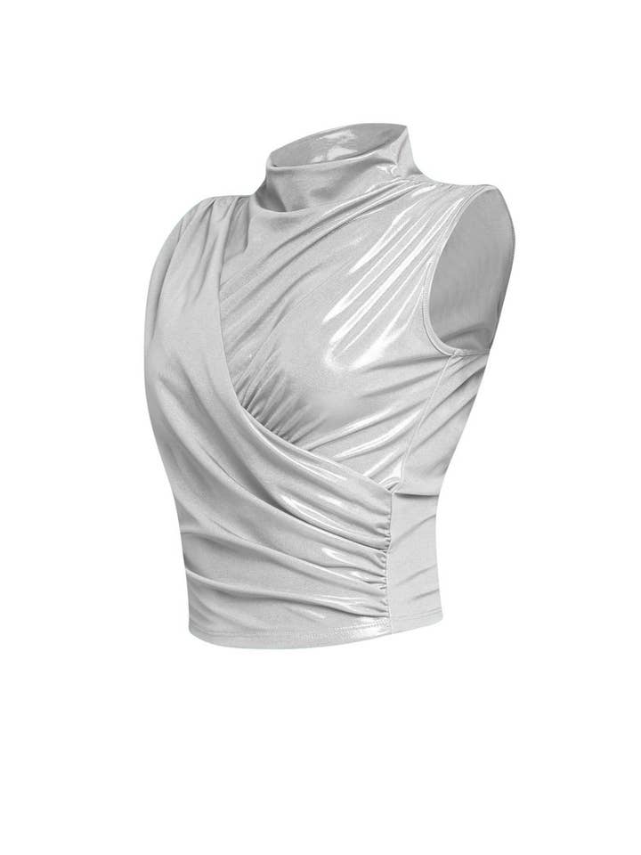 K Too - Wholesale Lounge top – Women's - Slinky foiled sleeveless top7