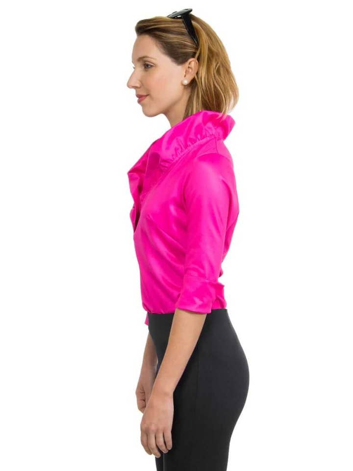 Gretchen Scott LLC - Vente Chemisier – femme - Haut Ruffneck Jersey - Uni29