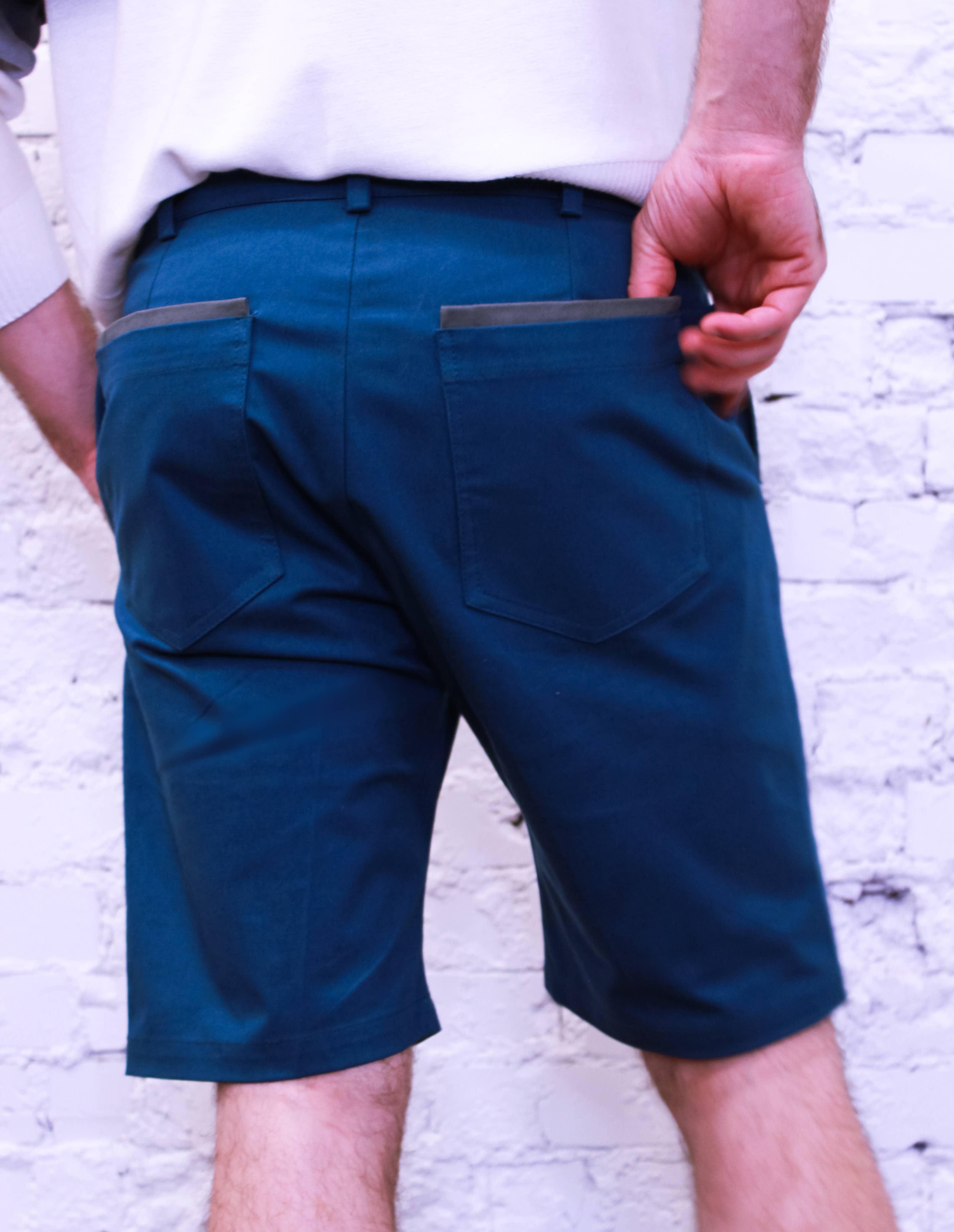Am.A-Line Collections LLC - Wholesale Shorts - Men's - Shine Men's Shorts Casual with Double Patch Pockets1