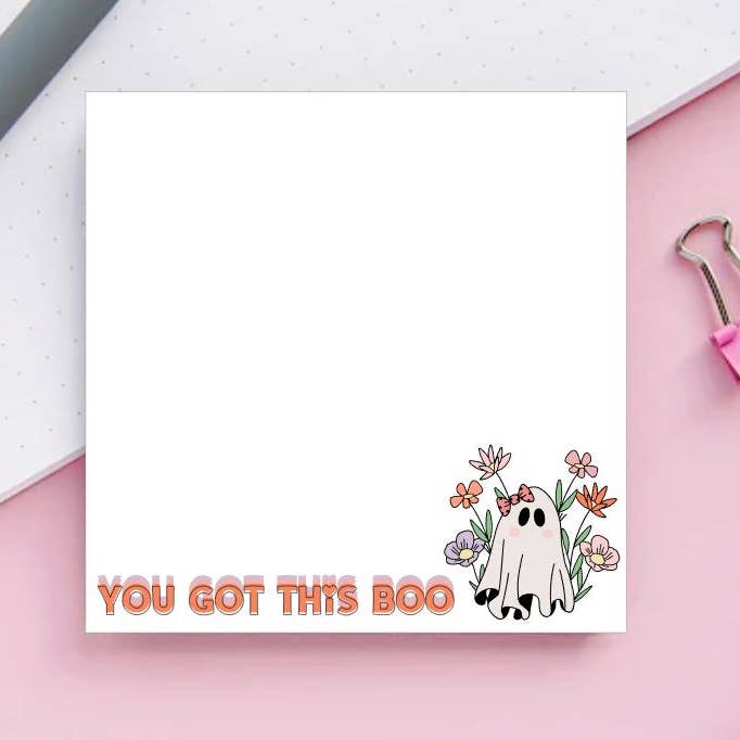 You got this boo - Ghost - Notepad for wholesale by Wild & Wicked Designs
