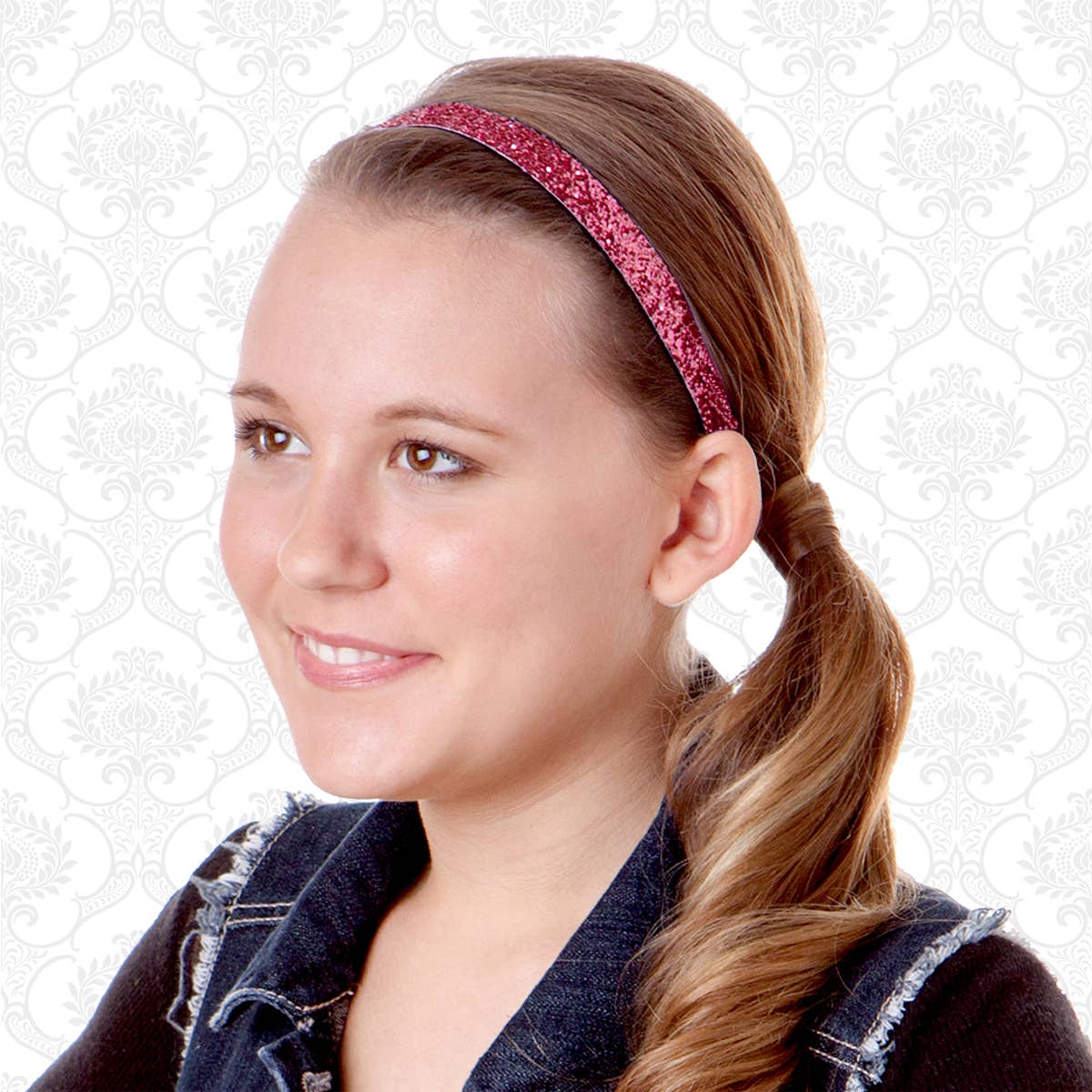 Hipsy - Wholesale Fashion Headband - Women's - Hipsy Adjustable No Slip Skinny Bling Glitter Headband21