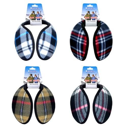 Deluxe Import Trading - Wholesale Earwarmers/Ear Muffs - Women's - Plaid Earmuffs in 4 Assorted Designs