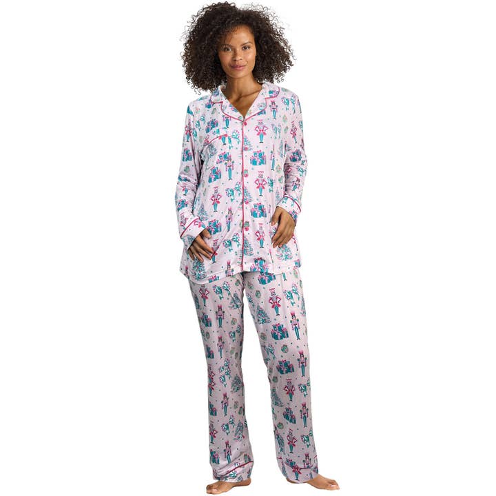 El Sugarplum Nutcracker Button Down Loungewear Set for wholesale by Opportunities