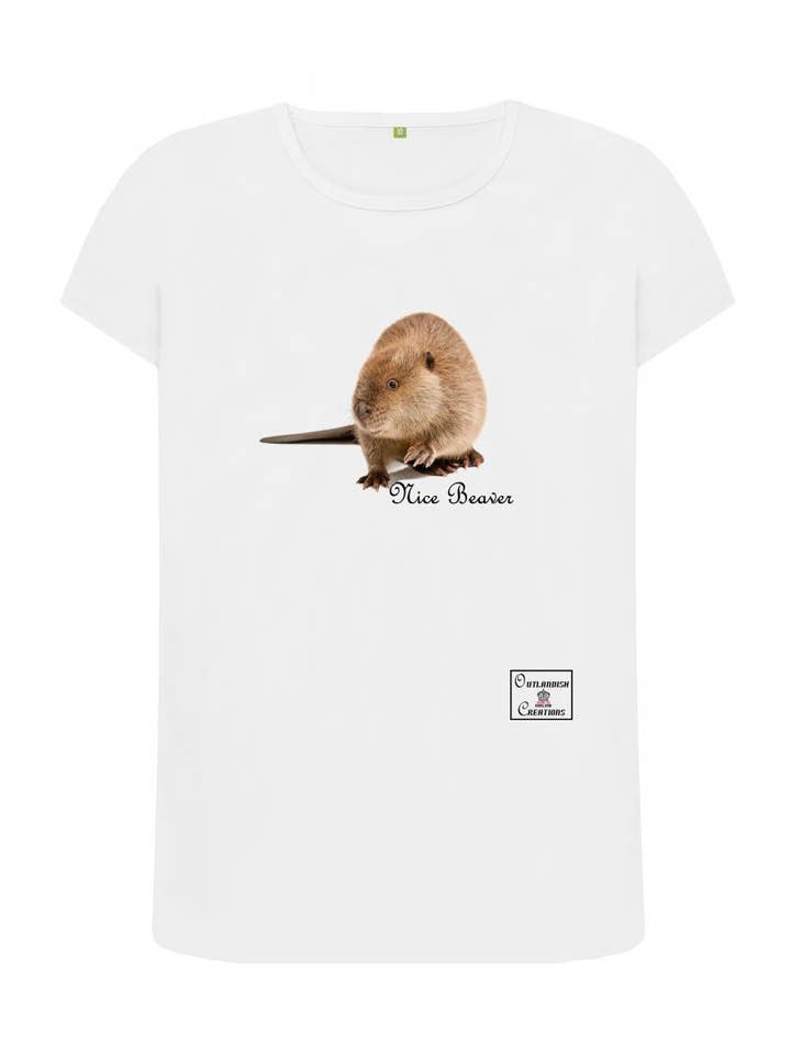Maglietta da donna Nice Beaver per la vendita all'ingrosso da parte di Outlandish Creations