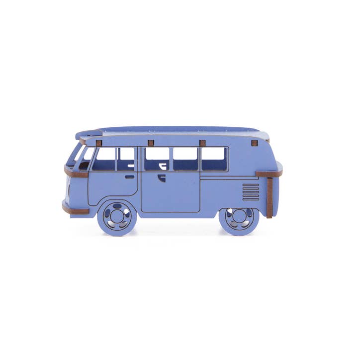 Camper Van Wooden Kitset (Medium), 3D Puzzle for wholesale by LITTLE AND WOOD