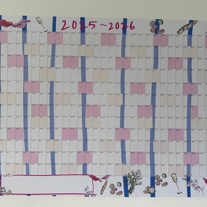 Edinburgh Letters – wholesale Planner – Academic Wall Planner 25/26