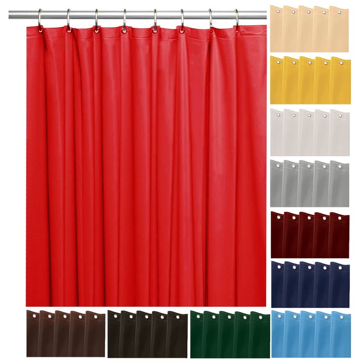 YafeMarte - Venta al por mayor Cortinas de ducha - Forro de cortina de ducha pesado con 3 imanes, peso de 70 x 72 pulgadas