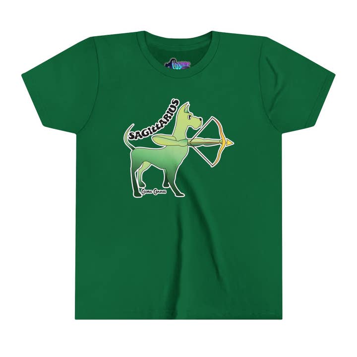 SAGITTARIUS Youth Short Sleeve Tee for wholesale by Cozmic Canines