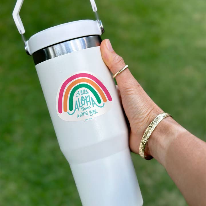 Nico Made by Nicole Ferrara - Wholesale Sticker - NEW color! A Little Aloha Goes A Long Way - Sticker1