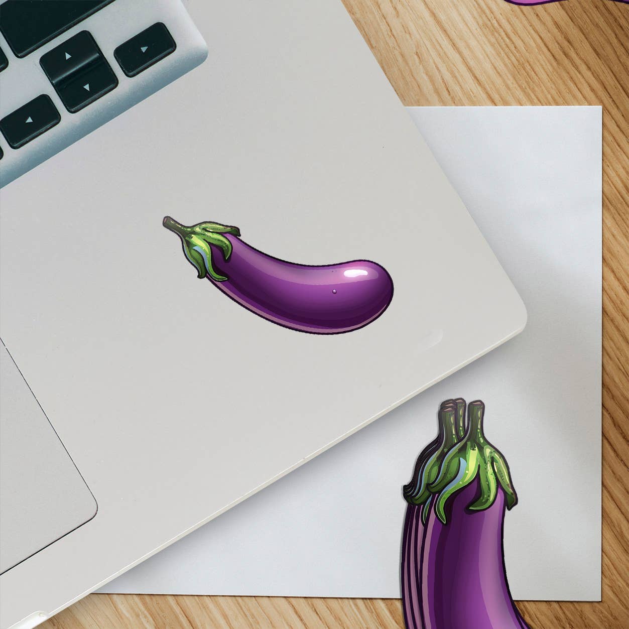Ozark Sticker Company - Wholesale Sticker - Eggplant Emoji1