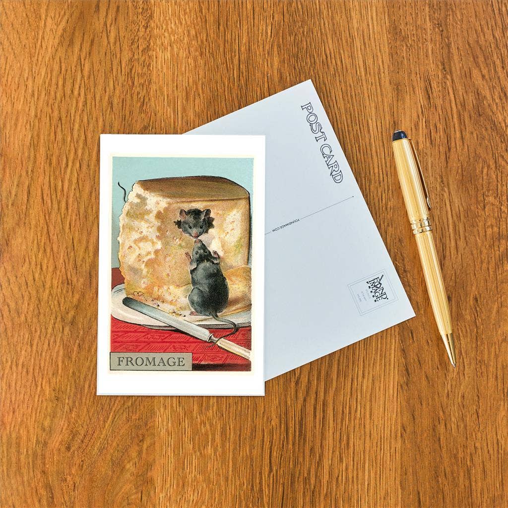 Found Image Press - Wholesale Postcard - Postcard FO-325 Fromage, Mice in Cheese1