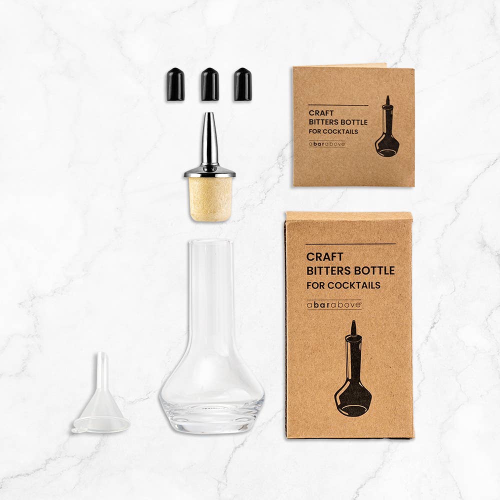 A Bar Above – wholesale Garnishing tool – Bitters Bottles, Glass: Single Pack or Set of 30