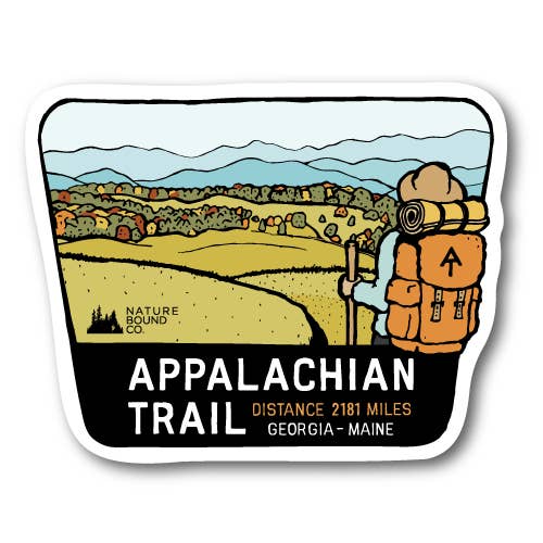 Appalachian Trail Hiker Sticker for wholesale by Nature Bound Co