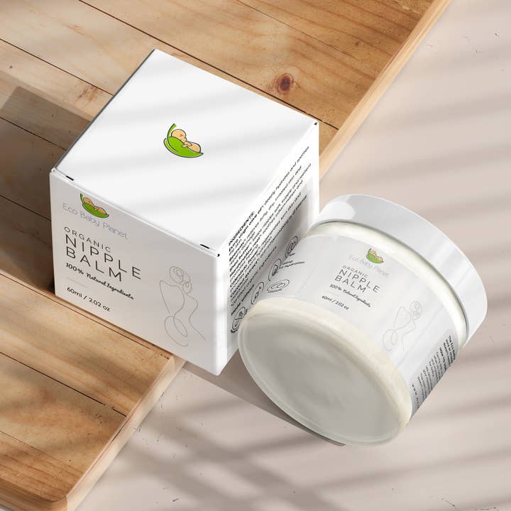 Eco Baby Planet - Wholesale Nipple Cream - Maternity - Nipple Cream Edible - 100% Organic - Nursing Balm for Breastfeeding Mums - 60ml0