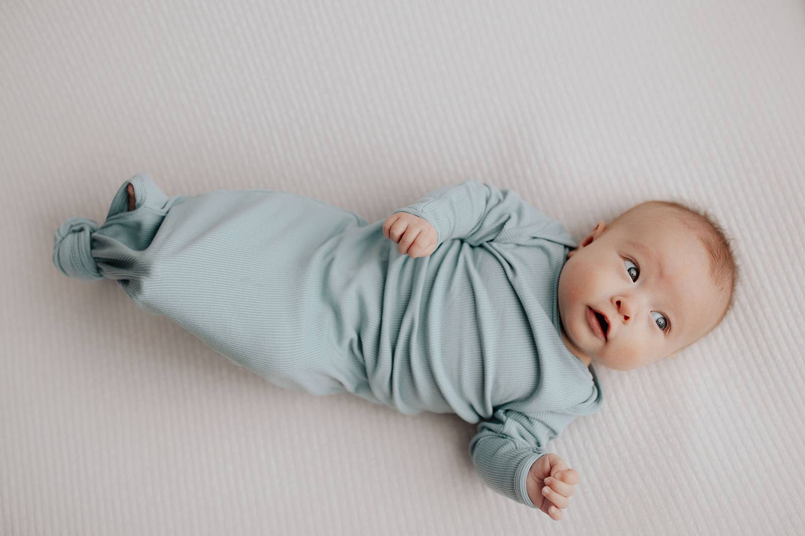 Three Little Tots - Wholesale Babygown - Baby - Blue Bird Knotted Gown10