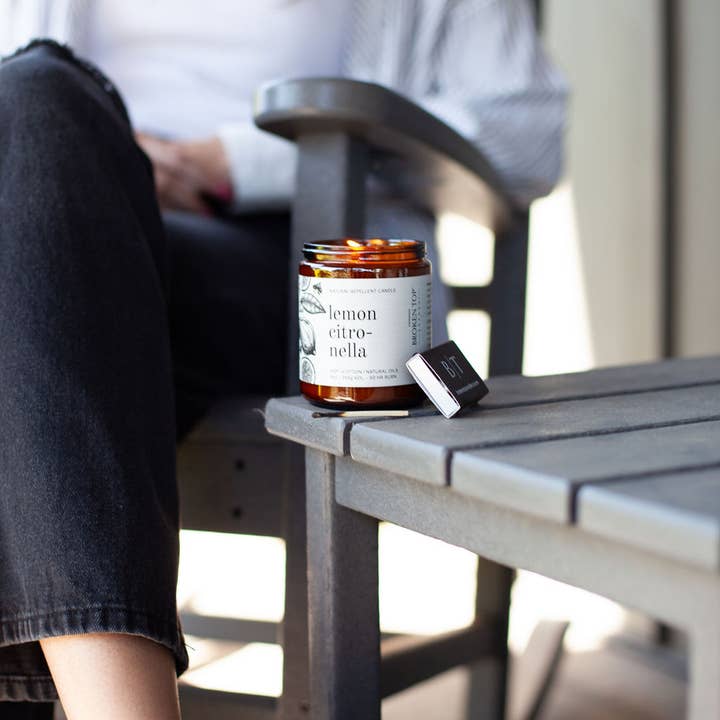 Broken Top Brands - Wholesale Outdoor Candle - Lemon Citronella - 9 oz Soy Candle2