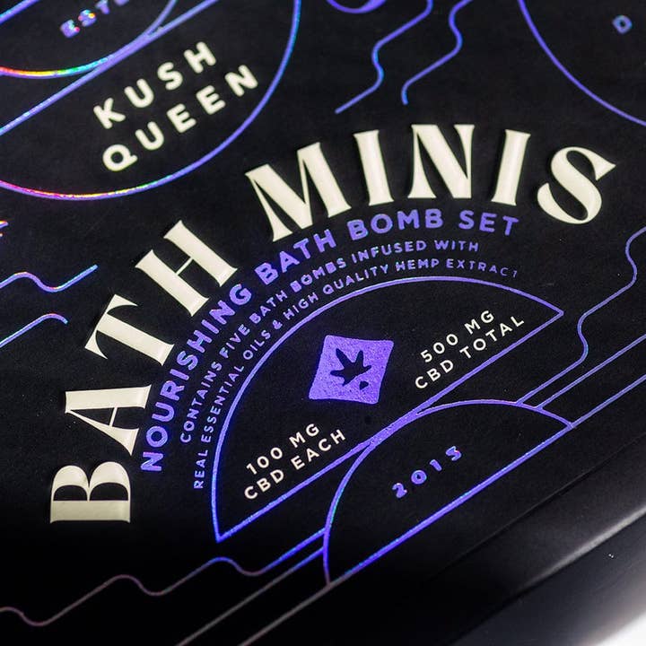 Kush Queen CBD - Wholesale CBD Bath Salts & Soaps - Mini CBD Bath Bomb Collection