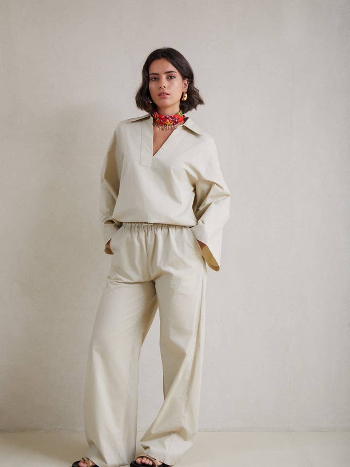 Brisa Poplin Trousers for wholesale by MEYME