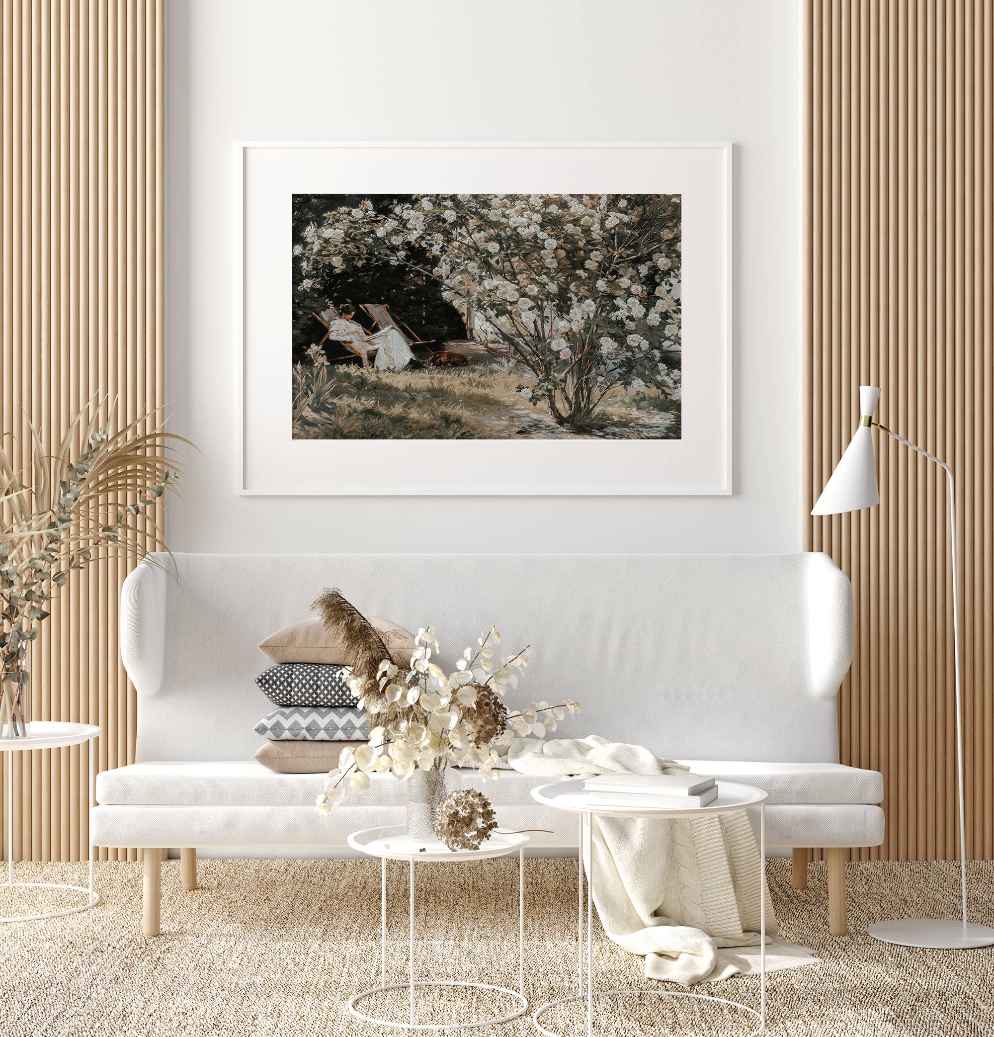 Sugar & Canvas – wholesale Art print – European Vintage Rose Garden Rustic Antique Art Print VP145