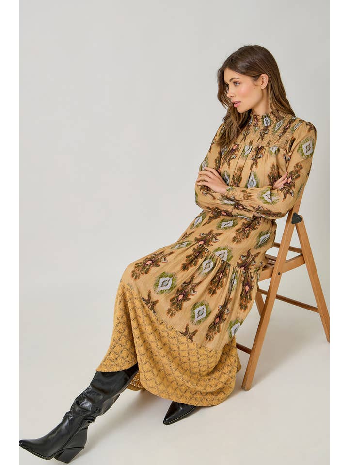 Latte 61310 Mixed Media Tiered Skirt for wholesale on Faire5