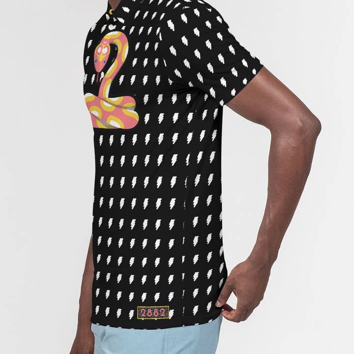 Polo masculino de manga curta 2882Sport™ Pre-Punk-Prep Slim Fit por atacado de 2882Brand™