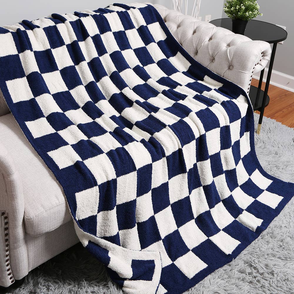 Sensibling Corp. – wholesale Throw blanket – Reversible Checkerboard Patterned Throw Blanket
22