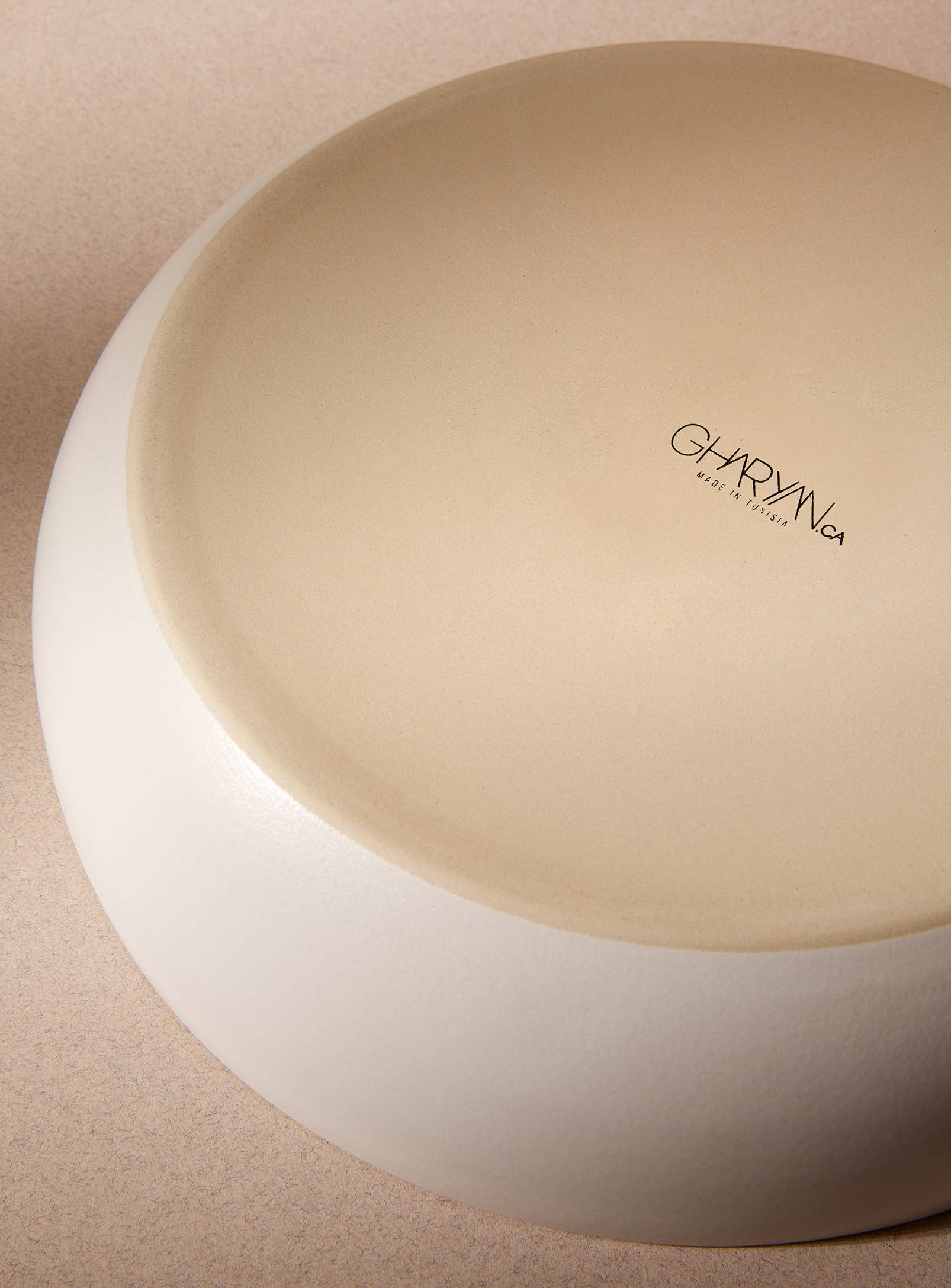 GHARYAN Stoneware & Olive Wood Tableware | Ships from USA - Wholesale Serve Bowl - Stoneware Shallow Serving Bowl | EWA 60 oz6