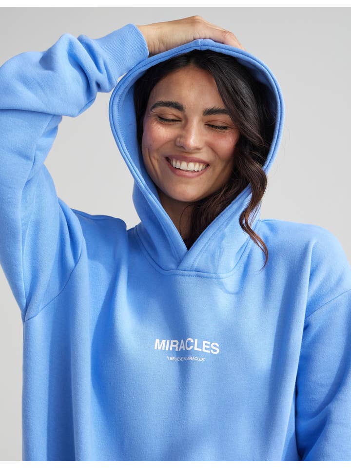 Elevated Faith - Wholesale Hoodie - Women's - Miracles Blue Unisex Hoodie4