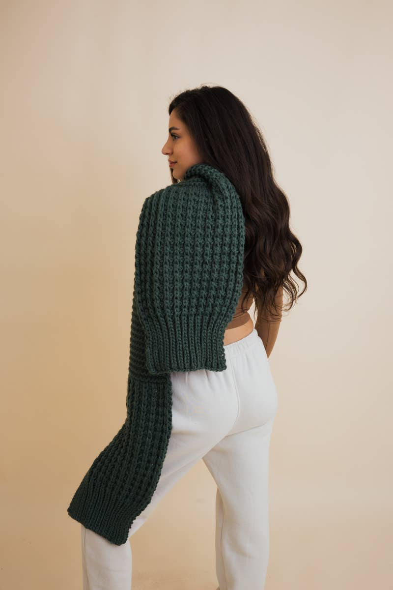 Leto Accessories - Wholesale Scarf - Unisex - Cozy Waffle Knit Edge Scarf - Winter Essential6