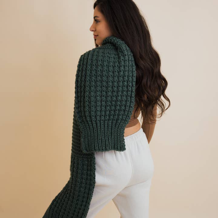 Leto Accessories - Wholesale Scarf - Unisex - Cozy Waffle Knit Edge Scarf - Winter Essential6