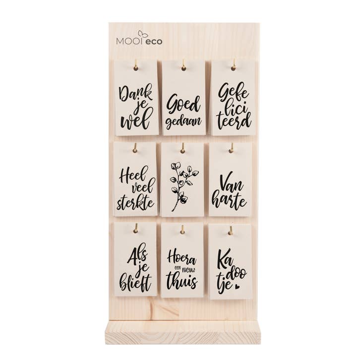 Display + Cadeaulabels | Diversen 3 voor wholesale door MOOI eco | VanMooi.nl