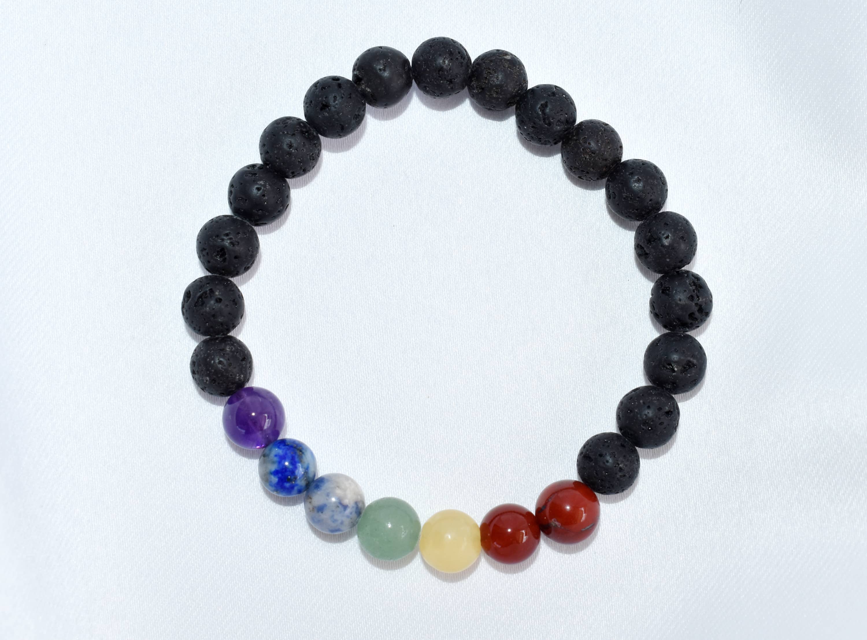 Soothing Crystals - Vente Bracelets d'aromathérapie - Diffuseur de lave | Lave avec 7 chakras | Bracelets d'aromathérapie2