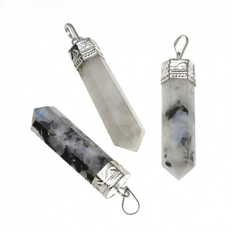 UniArt - Wholesale Individual Charm/Pendant - Semi-precious stone point pendant16