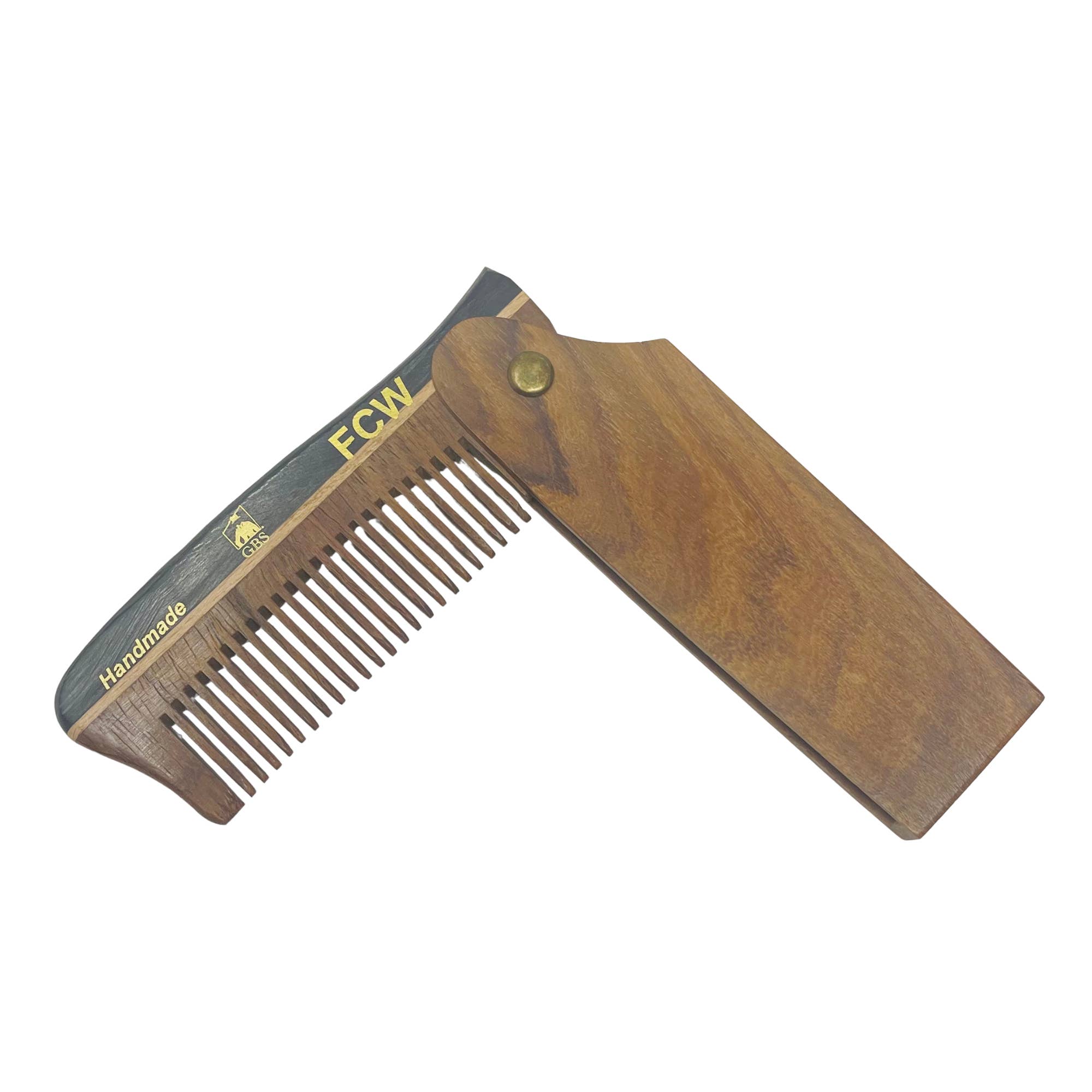 GENTS FINE GROOMING PRODUCTS - Wholesale Beard brush/comb - G.B.S Handmade Folding Wooden Hair & Beard Comb