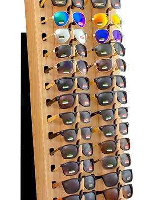 Engraved Wooden Sunglass Shipper 36 Count for wholesale by Convenience Store Outfitters