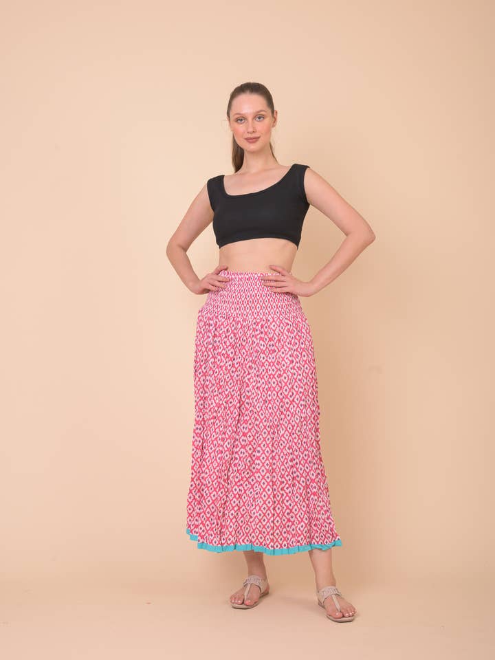 Arista Skirt Habibi Bank AN811H for wholesale by Handprint Dream Apparel