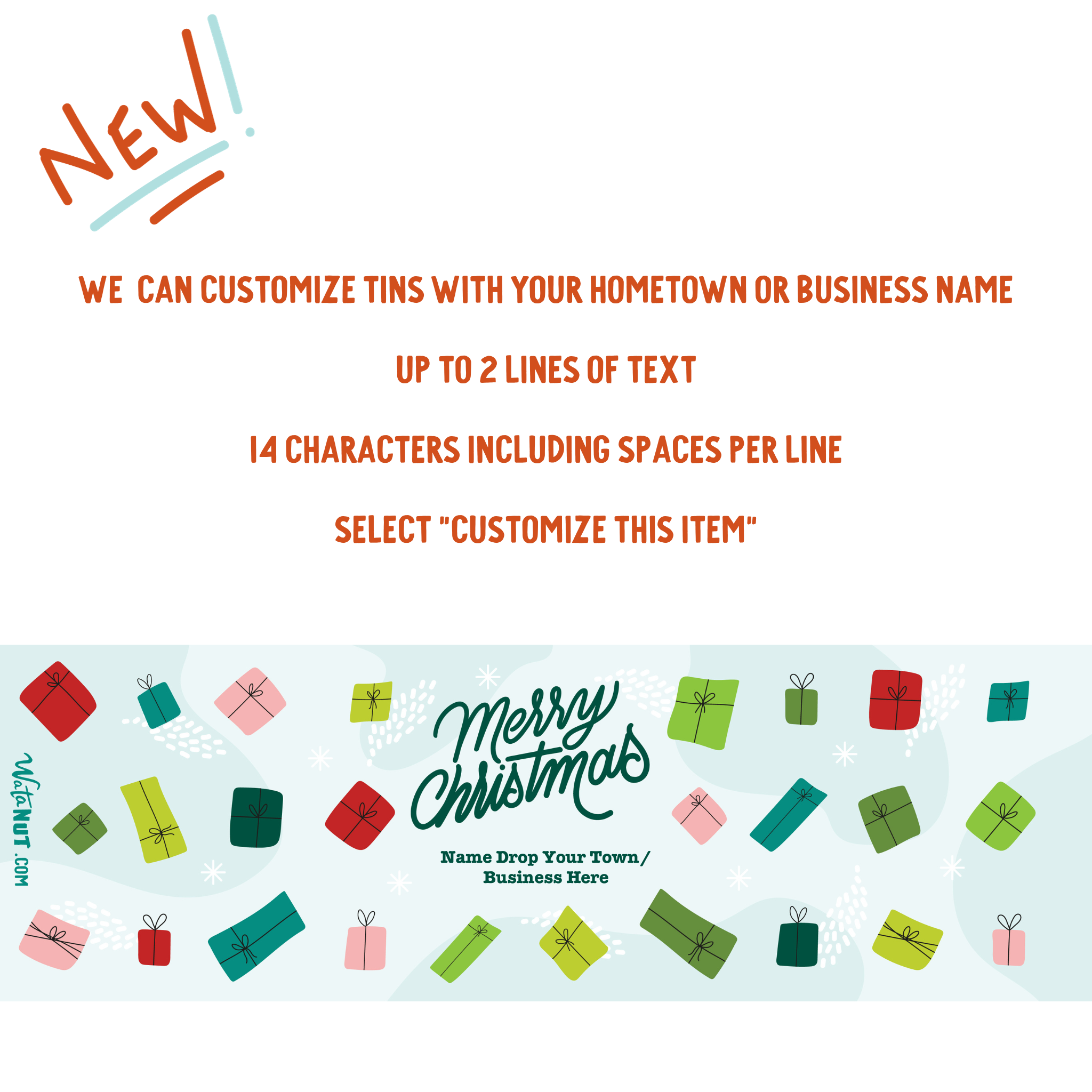 Watanut - Wholesale Cookie - Merry Christmas Tin1