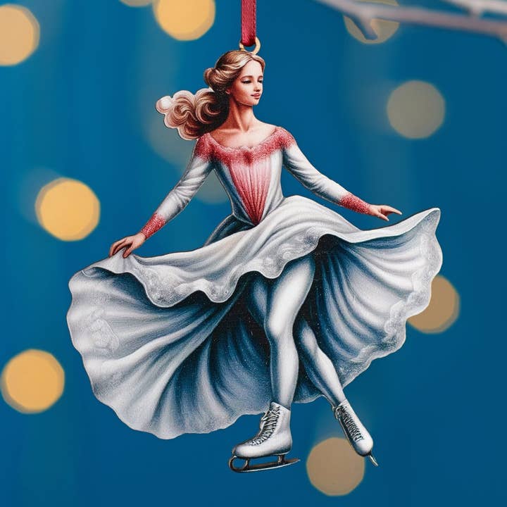 Decoração de Natal Tradicional de Patinador no Gelo por atacado de Oakdene Designs