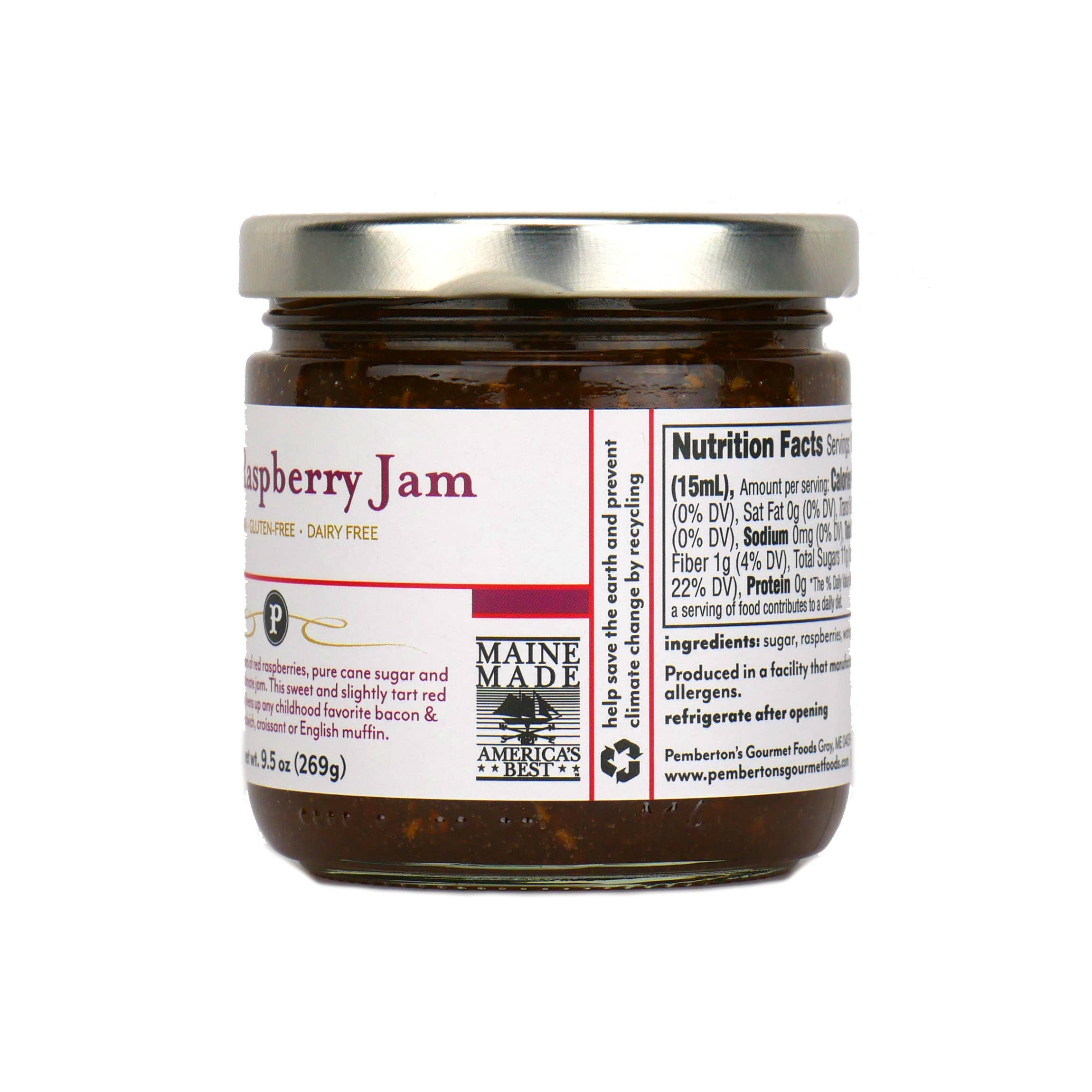 Pemberton's Gourmet Foods - Wholesale Jam/Jelly - Pemberton's Red Raspberry Jam1