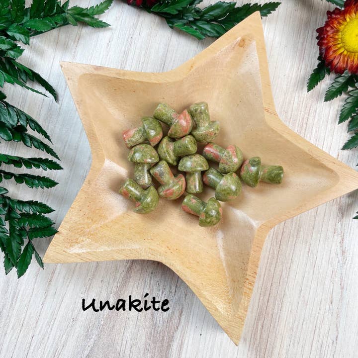 Ewelina Pas Jewelry - Wholesale Spiritual Stone/Crystal - MINI Gemstone Mushroom Pocket Stone10