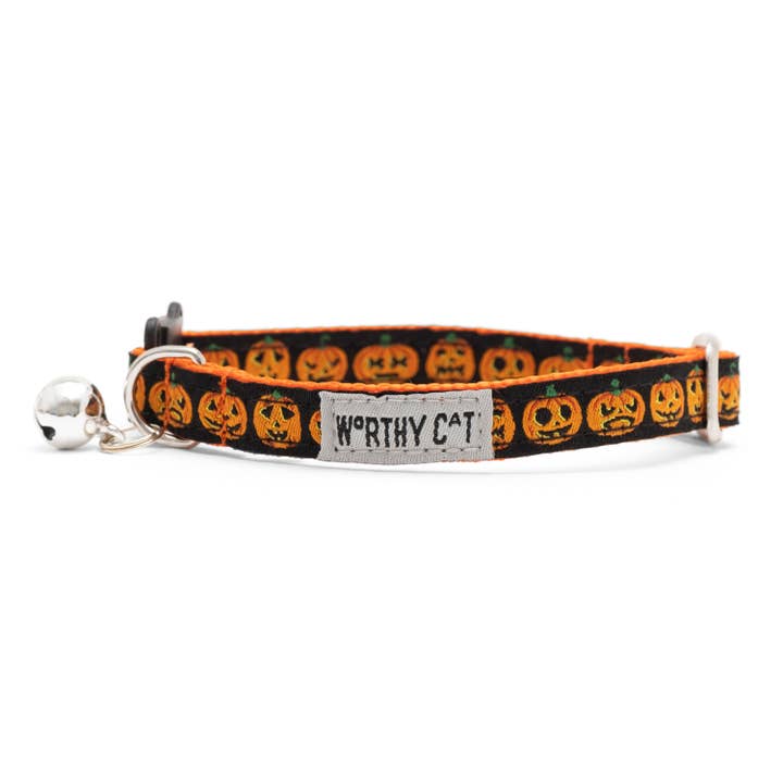 Jack-O-Lantern Cat Collar for wholesale by The Worthy Dog