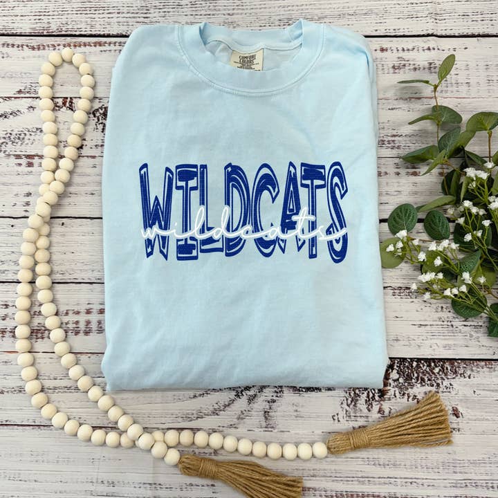 Wildcats, Scribble | DTF Print - COOL PEEL | VOLLEDIG IN KLEUR voor wholesale door PLK Transfers