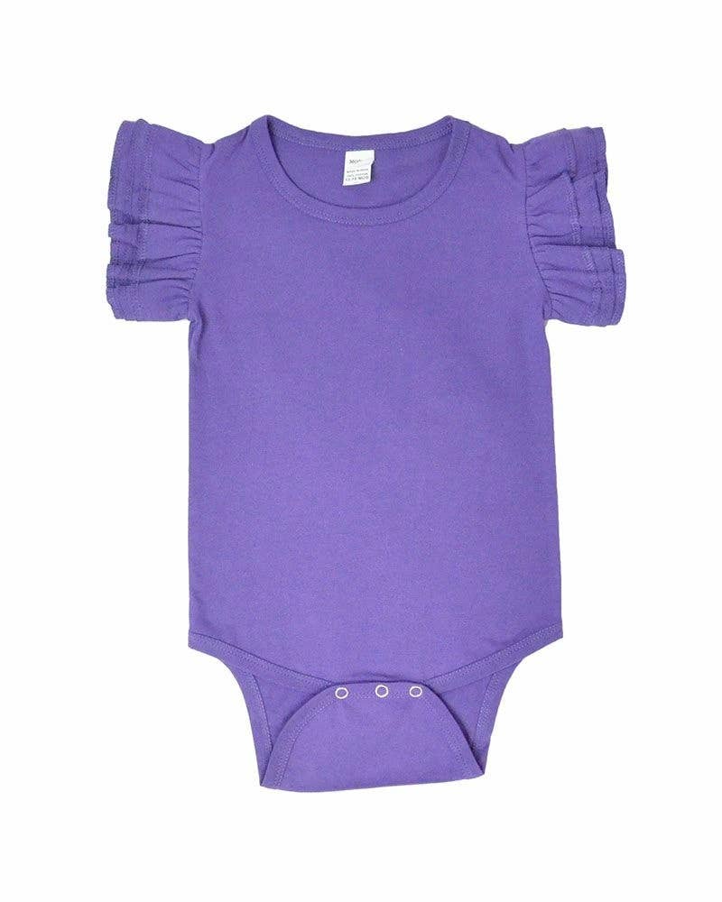 MONAG - Wholesale Bodysuit (Non-Footed) - Baby - Flutter Sleeve Baby Bodysuit Onesie1
