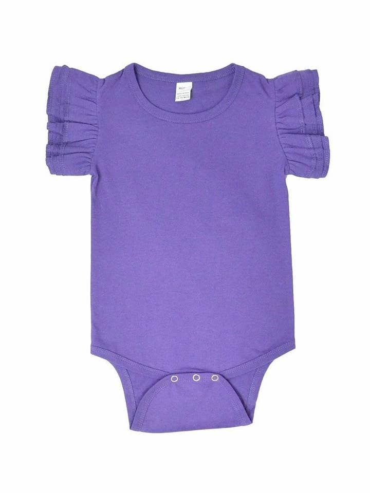 MONAG - Wholesale Bodysuit (Non-Footed) - Baby - Flutter Sleeve Baby Bodysuit Onesie1