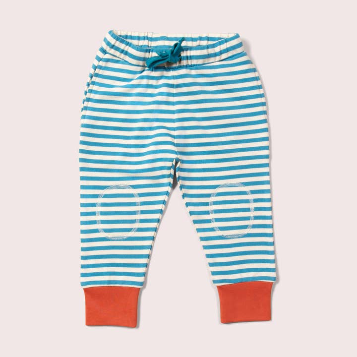 Joggers Comfy Biológicos Marl Azul por atacado de Little Green Radicals EU