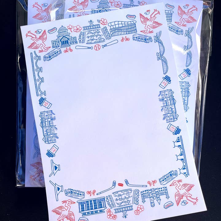 Home Sweet Home DC Ikoner och landmärken Anteckningsblock för wholesale av Good Letters Design