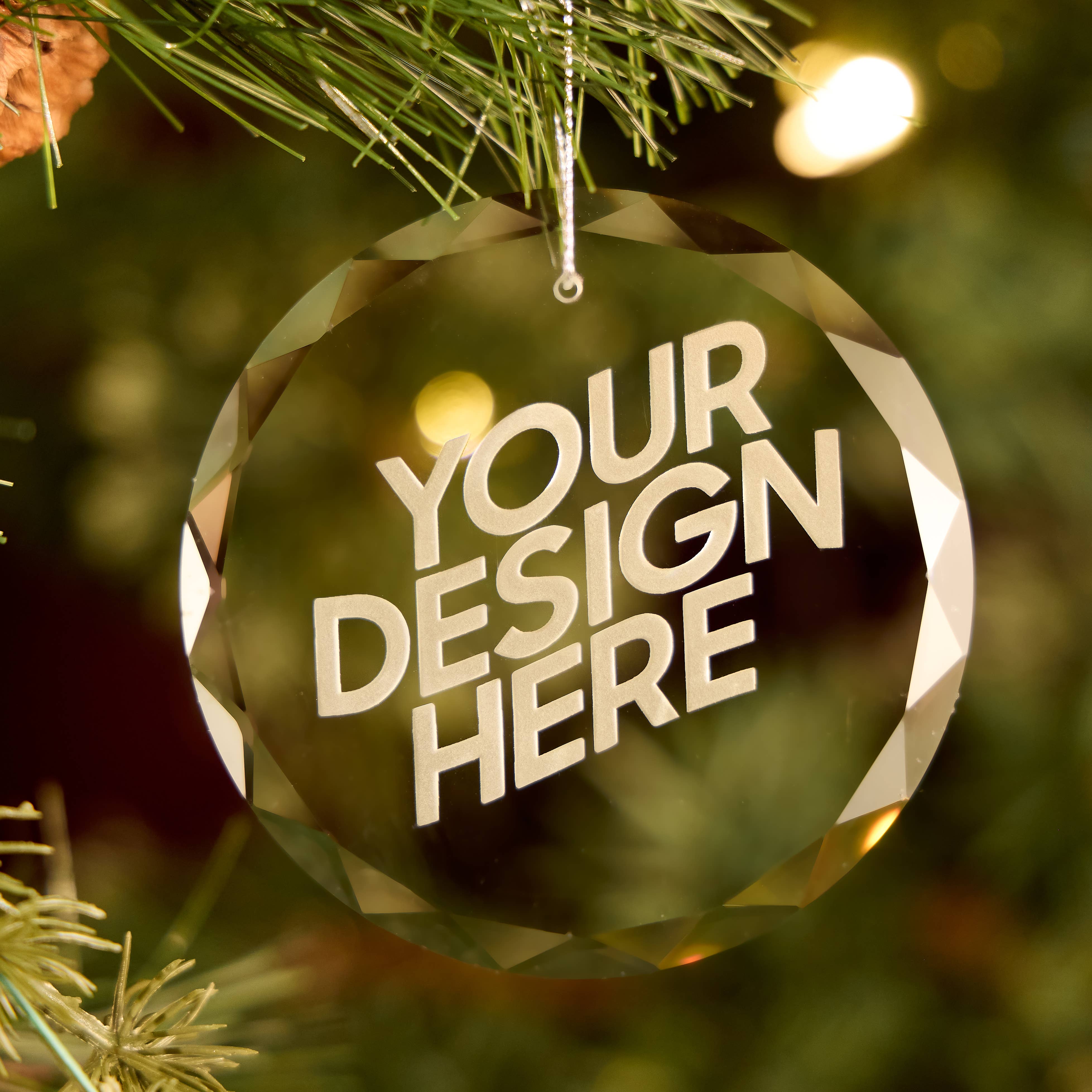 A to Z Imaging and Design - Wholesale Ornament - Custom Etched Glass Ornament – Personalized Keepsake1